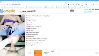 Skinny Omegle Girl Rubs Hairy Pussy to Orgasm W/ Sound