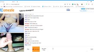 Skinny Omegle Girl Rubs Hairy Pussy to Orgasm W/ Sound