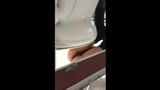 20 y.o. polish medical student pissing at university toilet