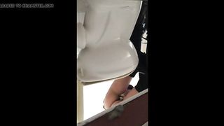 20 y.o. polish medical student pissing at university toilet