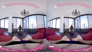 VR BANGERS Private Ebony Service Girl Fucking for Money VR Porn