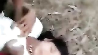 Two Indian guys sex outdoor