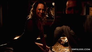Husband makes Wife's Pussy Drip with Jizz