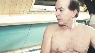 2 young girls suck old man cock and have super hot sex
