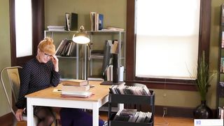 Lesbian Threesome In The Library After Closing Hour