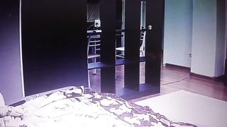 Young girl watching porn movies and masturbating (Spycam)