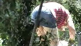 Neighbor in garden