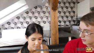 HUNT4K. Sex for money is how hot cutie earns on her summer vacation