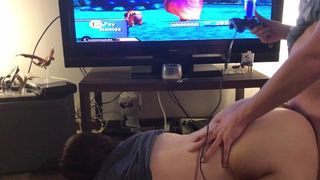 Cute Girl Gets Fucked while her Boyfriend Plays Games