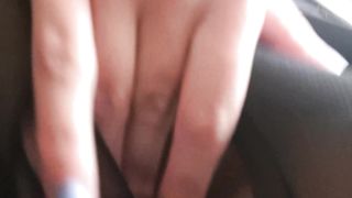 I Ripped my Pantyhose and Rubbed my Pussy at my Desk