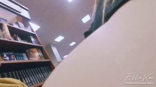 (FULL VIDEO) Dared to Fuck in Library! - very Public Sex & Blowjob