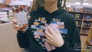 (FULL VIDEO) Dared to Fuck in Library! - very Public Sex & Blowjob