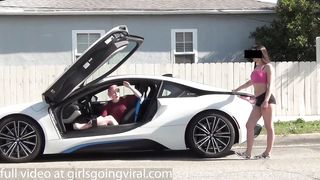 Straight Girl Tricked to Lesbian Sex using a BMW I8 (GOLD DIGGER EXPOSED!)