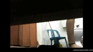 Egyptian Mom washing her pussy