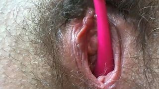 Hairy pussy masturbate