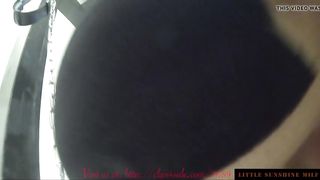 Big Gaping Ass Assfucked at the Swing with Pussy clampss