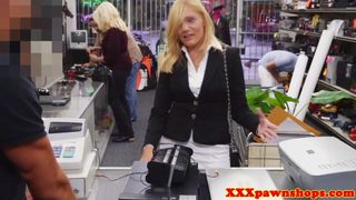 XXXPAWNSHOPS - Pawnshop milf desperately sucking for cash