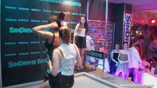 DRUNKSEXORGY - Bi party whores are fucked in sex orgy