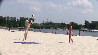 NUDIST VIDEO - Hot teen nudists make this nude beach even hotter