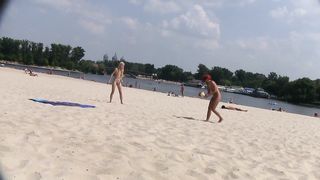 NUDIST VIDEO - Hot teen nudists make this nude beach even hotter