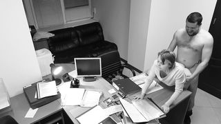 Seduction of Office Secretary Caught on Hidden Security Cam