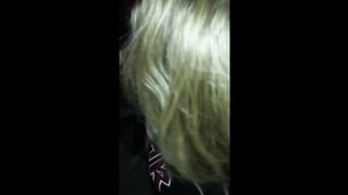 Nasty Young Dogging Teen Sucks and Swallows Strangers