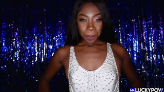 POV Amateur Ebony Intimate Sex - MrLuckyPOV