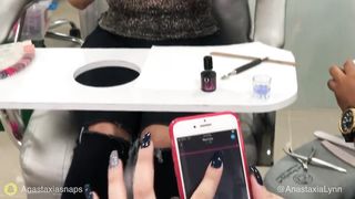 My girlfriend controlling my toy in public! Beautiful agony time & Orgasm!  Anastaxia Lynn
