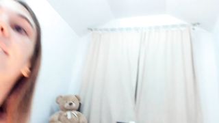 SQUIRT 3 TIMES on Floor ,anal, Dildo and Tease. Bouncy Big Natural Tits