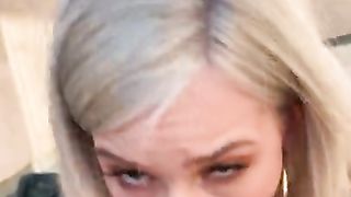 Blonde Teen Kiara Cole Public Sex after Break-in POV