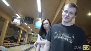 HUNT4K. Sex in a bowling place - I've got strike!
