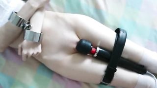 Submissive Girl has Multiple Intense Orgasms || Bound Intense Clit Torture