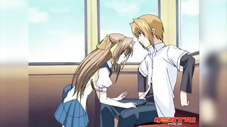 HENTAIPROS - Sexy Japanese School Girl Suck & Fuck His Friend Cock