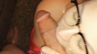 MILF Sucks Dick on Couch