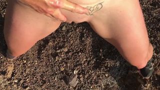 BDSM Amateur MILF Painslut Sex Slave Training - Outdoor Run and Pissing