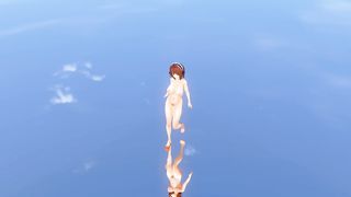 CM3D2 Big Boobs Maid 55 Naked Maid's Dance Reflected in Water
