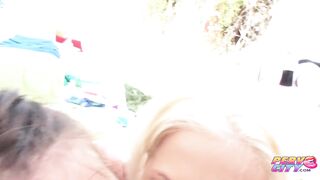 Teen ass fucking threeway with Adriana, Holly and Mike Adriano