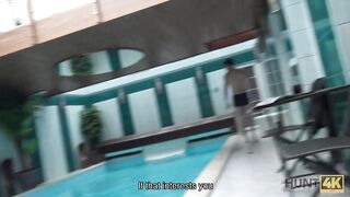 HUNT4K. Hottie earns cash by cheating on BF with another customer