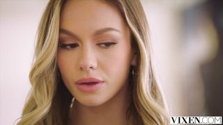 Blonde gf brings naomi swann home to ride her man