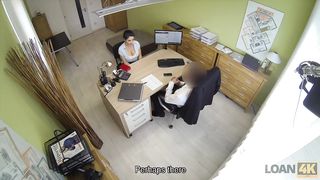 LOAN4K. Babe wants to run her business and gets a loan for sex