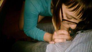 Public Blowjob in the bar - cocktail with cum