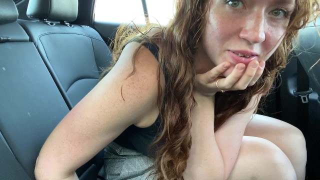 Amateur Couple Public Car - Had to Pull over in Traffic again to Cum, am I Addicted to Cumming? * Real