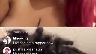 Red Mulatto Shows and Plays with Pussy on g Live