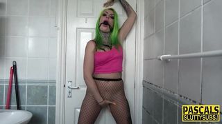 Gagged bdsm slut analized