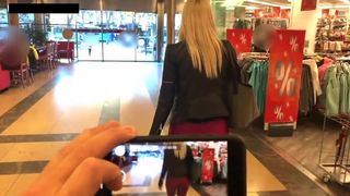Fucked and Facialized in Cameltoe Leggings by a Stranger