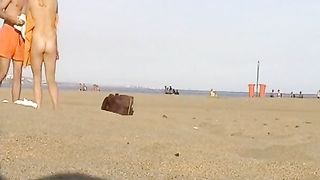 Canary Islands, two English lovers on the beach