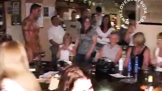 Stripper shags slut onstage