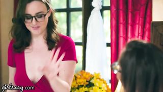 Sweet Brunettes Anal Fuck Each Other After A Wrong Delivery
