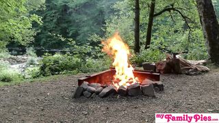 "I'll help you out on one condition, I want to watch you fuck my uncle" Summer Camp Threesome S15:E2