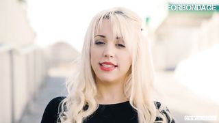CrowdBondage - Blondie Fesser Huge Ass Argentinean Slut BDSM Tied Up, Whipped And Fucked